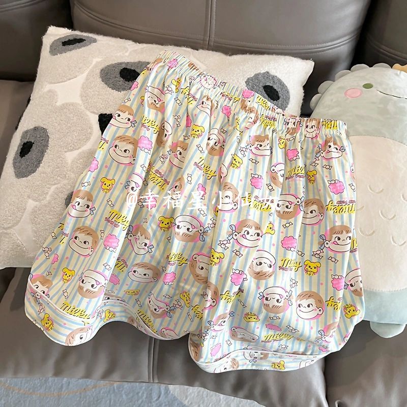 Bộ Đồ Ngủ Ngắn Tay Họa Tiết Hoạt Hình Dễ Thương Phong Cách Nhật Bản Cho Nữ