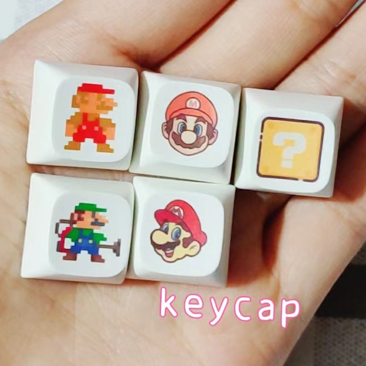 Bộ 5 Bàn Phím Cơ game mario pixel