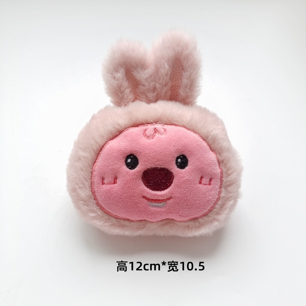 Hoạt Hình Trâm Cài Áo Hình Thỏ Nhồi Bông Đáng Yêu