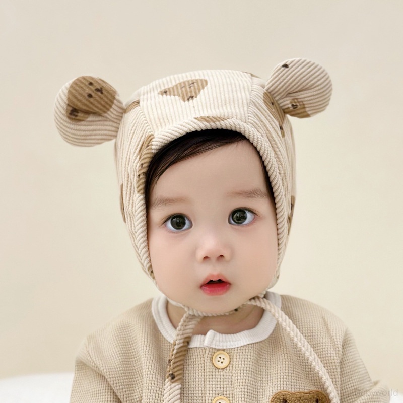 Mũ Tai Gấu Hoạt Hình Xinh Xắn Cho Bé