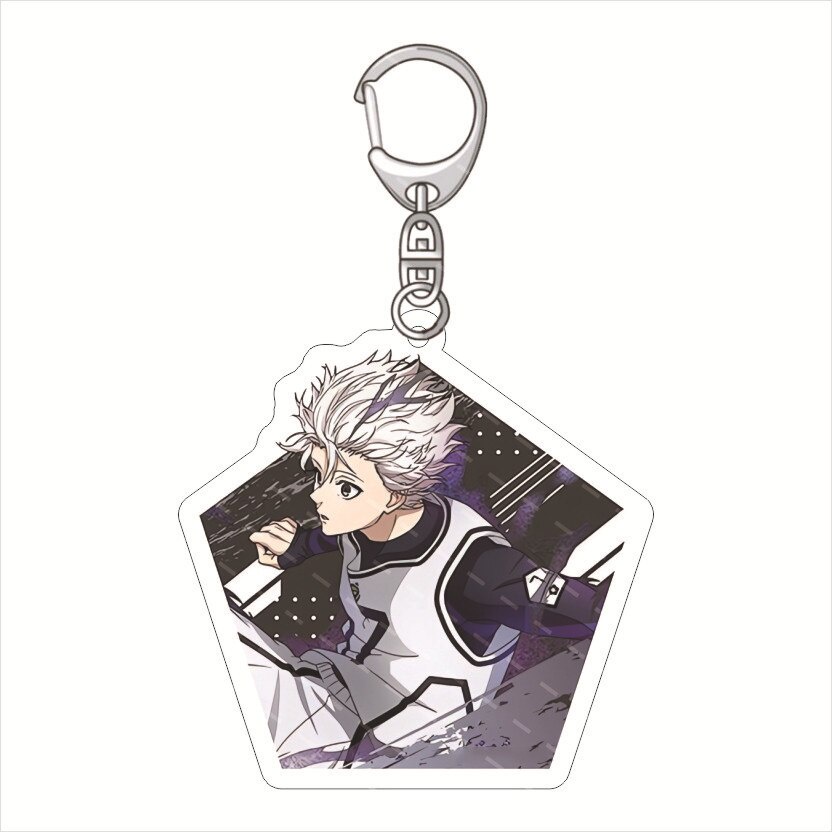 Móc khoá Anime Manga Blue Lock Anime Bachira Meguru Nagi Seishiro Pentagon Pendant Acrylic phụ kiện trang trí dễ decor