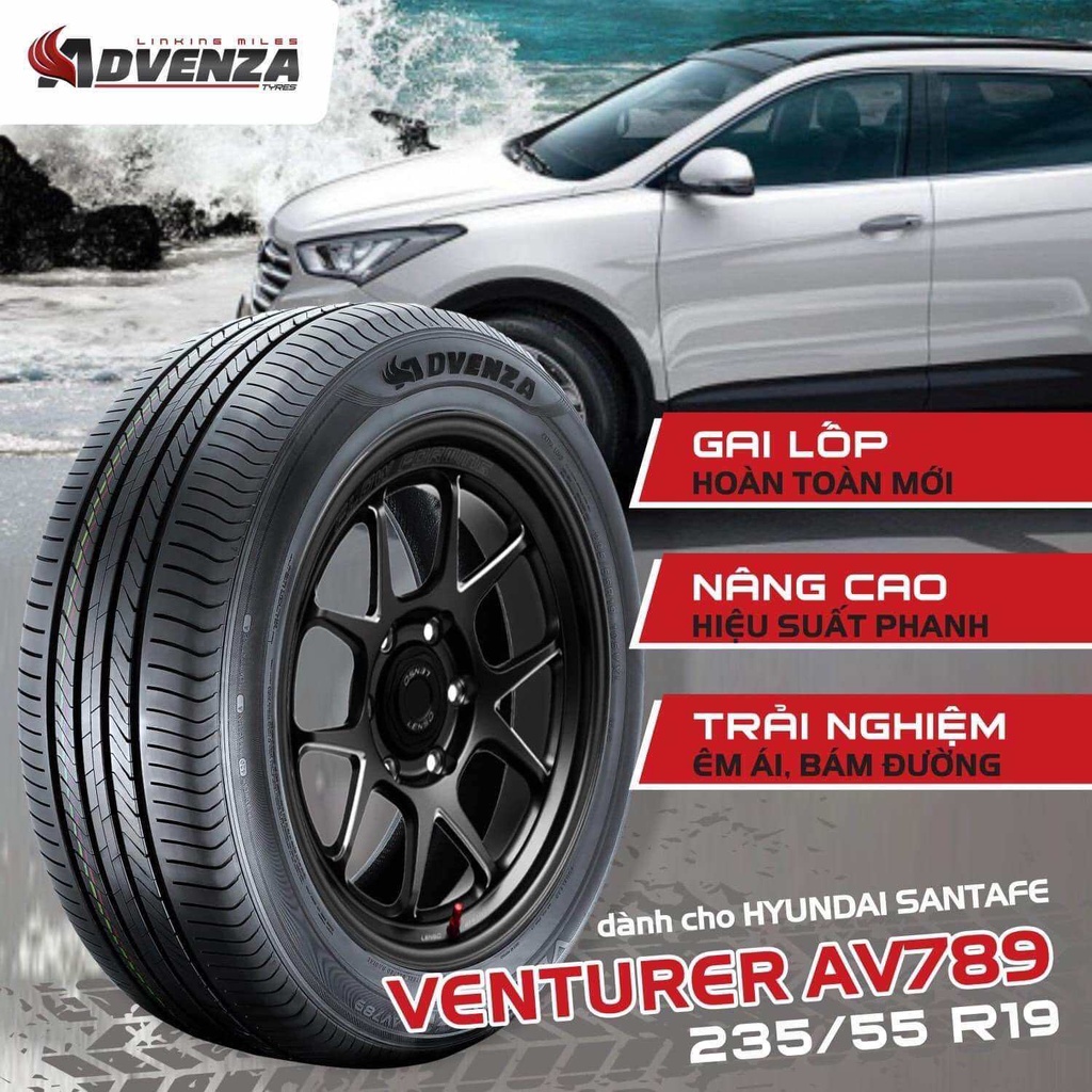 Lốp xe 235/55R19 ADVENZA AV789 - Vỏ xe dành cho Lexus RX350, Lexus RX450h, Kia Carnival, Hyundai Santafe, Kia Sorento