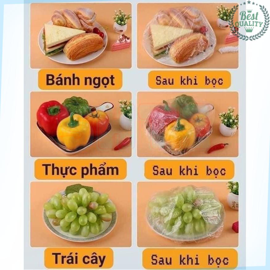 Túi 100 Màng Bọc Thực Phẩm Co Giãn Hình Gấu