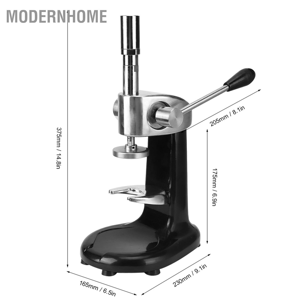 ModernHome Máy ép bột cà phê định lượng bằng tay thép không gỉ cho quán