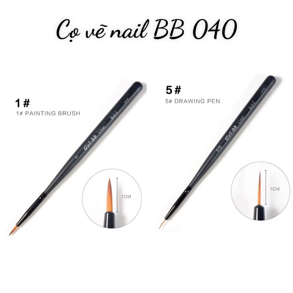 Cọ vẽ nail gel bb cao cấp 040