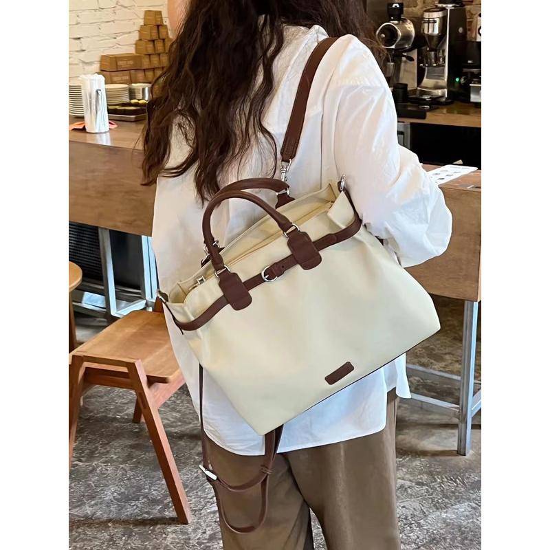 Túi tote Đeo Vai Bằng Da Mềm Kết Cấu Đôi Sức Chứa Lớn Phong Cách Mới Mùa Thu 2023 Chính Hãng