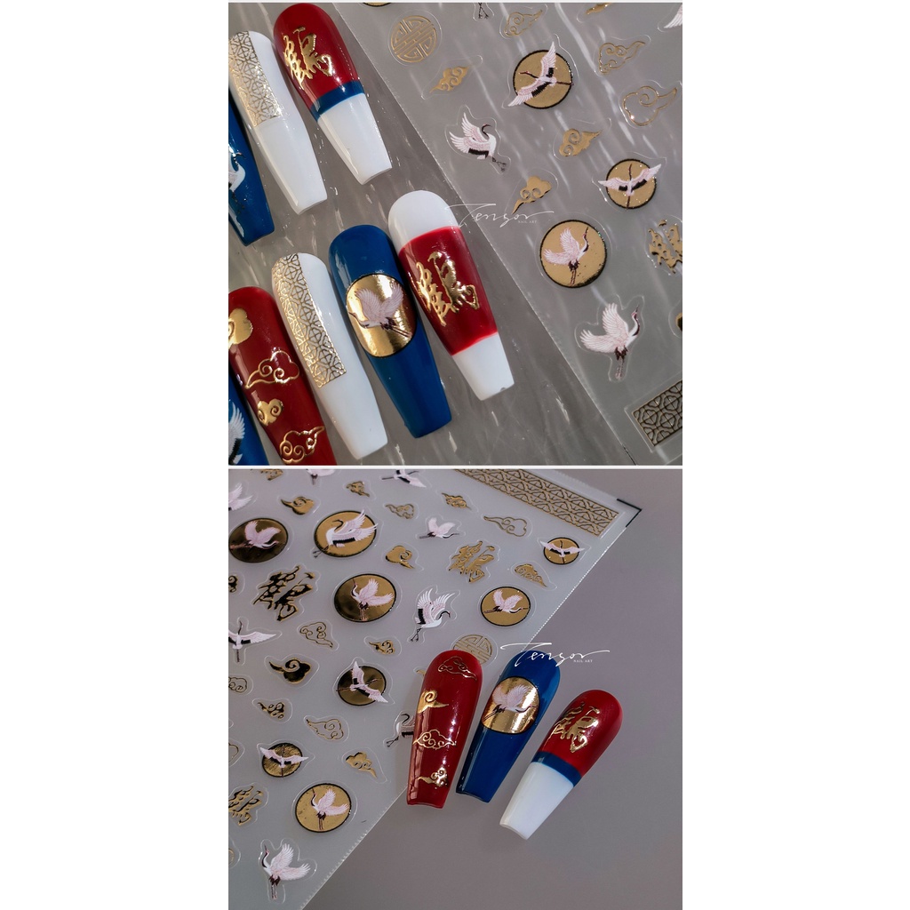 Miếng Dán Trang Trí Móng Tay Ba Chiều m-148