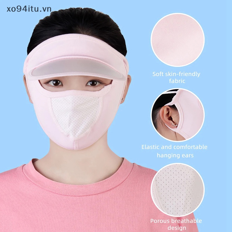 Xoitu Khẩu Trang Lụa Mỏng Thoáng Khí Chống Tia uv Dành Cho Nữ