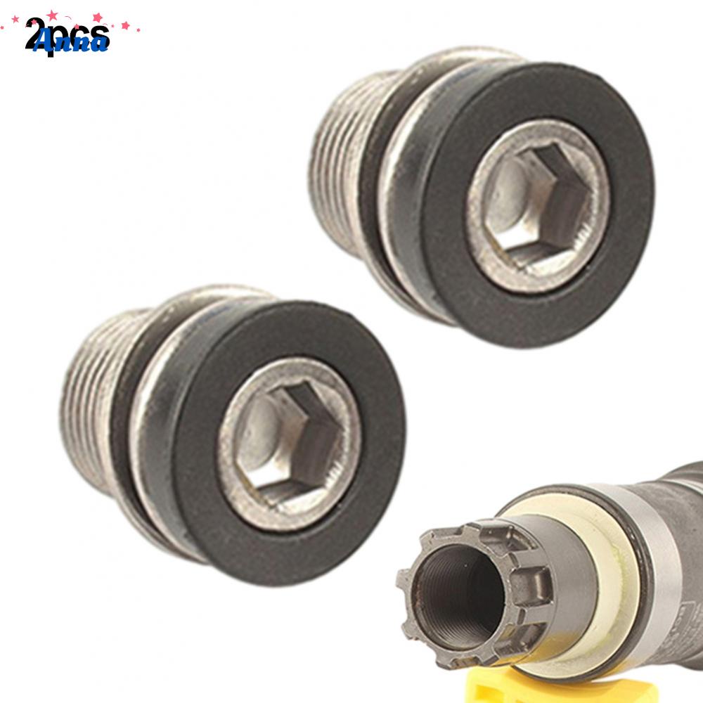 2*screw Bike Parts Black Crank Screw E-Bike M15 Electro Silvering For Bmx