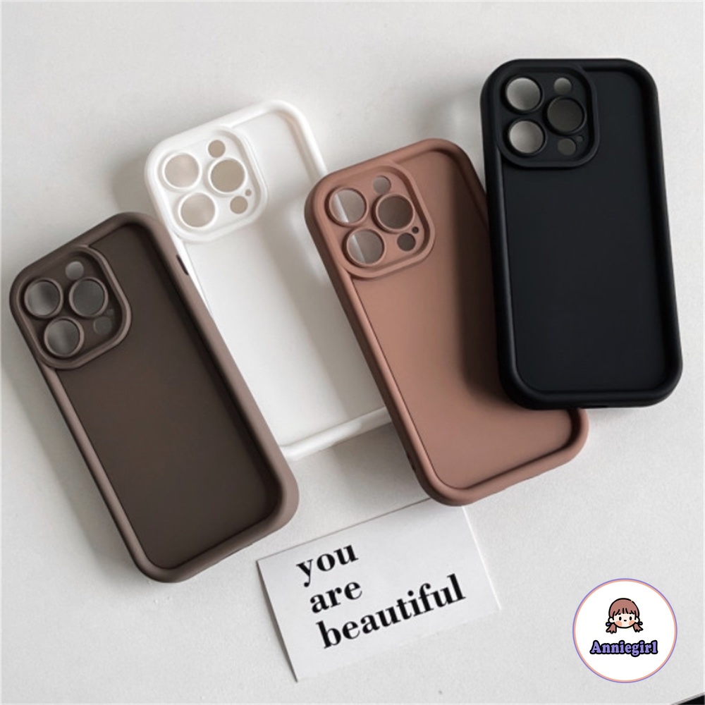 Ốp Điện Thoại tpu Mềm Mặt Nhám Màu Trơn 11 Cho iphone 15 14 pro max 13 pro max 12 x xs xs max xr 7 8 plus