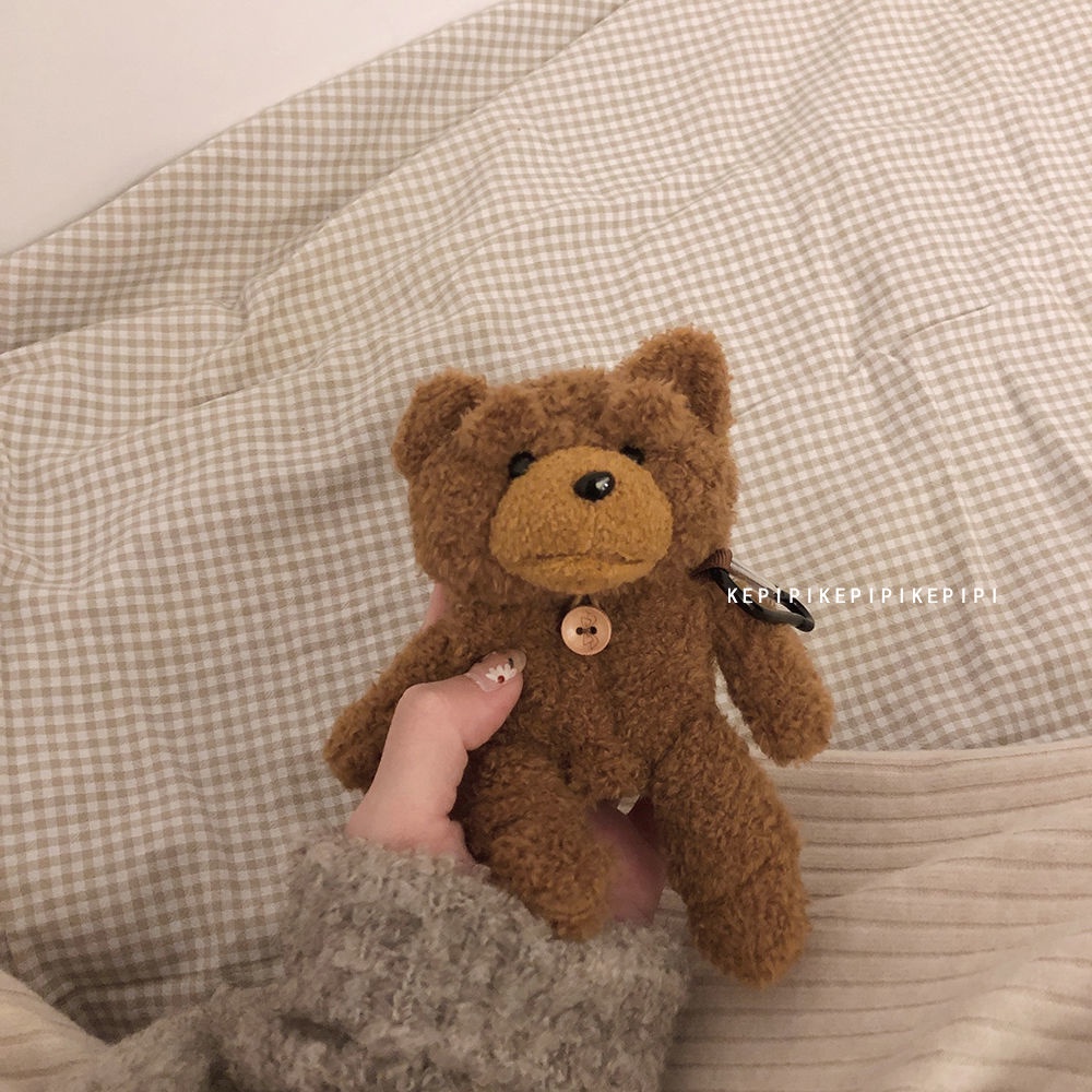 Vỏ Bảo Vệ Hộp Sạc Tai Nghe bluetooth Không Dây airpods1 / 2 3 Hình Gấu Nâu Dễ Thương