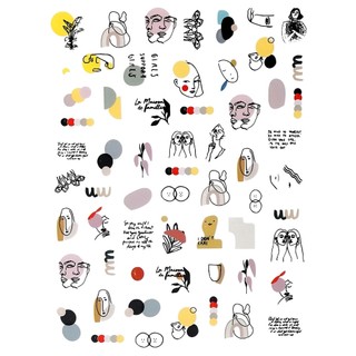 Nail sticker 3D trang trí móng sticker dán móng tay móng chân