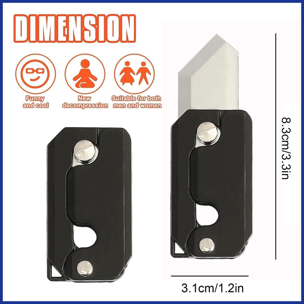 Đồ Chơi Con Dao 3d Bằng Hợp Kim Kẽm Màu Đen Giúp Thư Giãn Cho Học Sinh