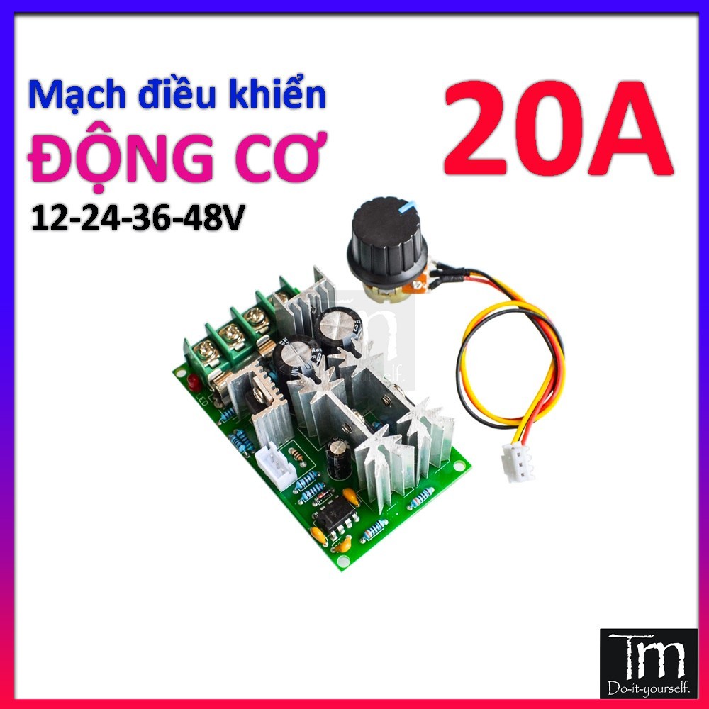 Mạch Điều Tốc Độ Động Cơ 20A 10 - 60V