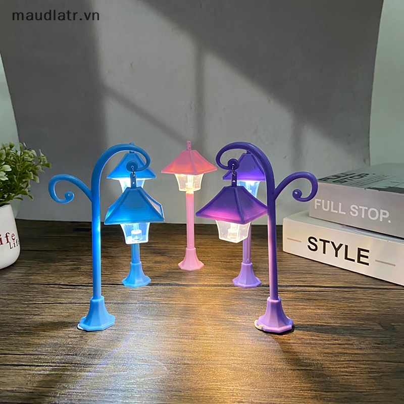 Mm Phụ Kiện Nhà Búp Bê Mô Hình Đèn Đường Mini Đế Nhỏ Trang Trí Tiểu Cảnh Sân Vườn Thần Tiên vn