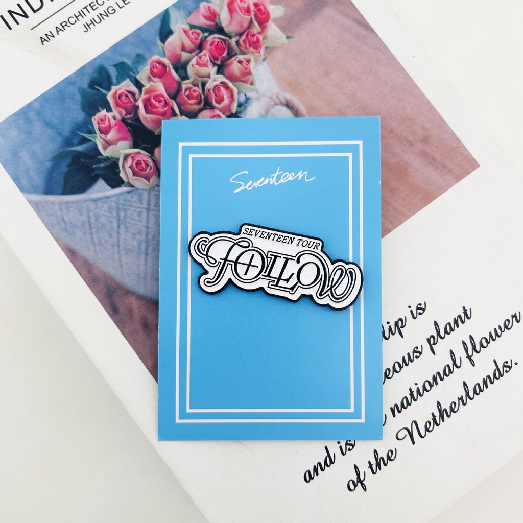Huy Hiệu Cài Áo Kim Loại Hình Nhóm Nhạc seventeen