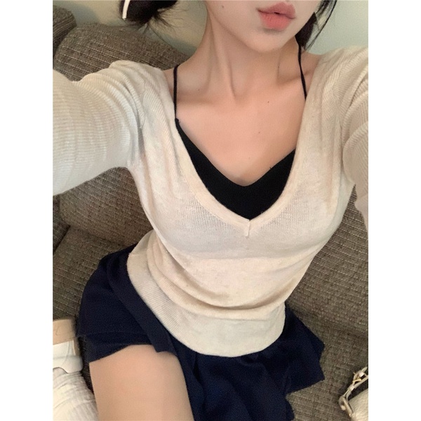 NZN Áo Thun Tay Dài Thiết Kế Mới Thời Trang Mùa Thu Theo Phong Cách Hàn Quốc