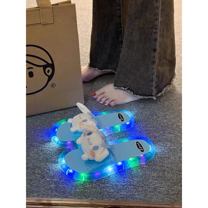 Dép Chống Trượt Có Đèn LED Phát Sáng Thời Trang Mùa Hè Cho Nữ
