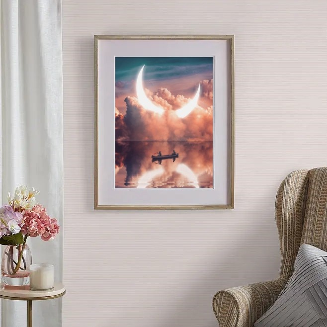 Bộ Tranh Đính Đá 5d Tự Làm Hình Cá Voi 30 * 40cm