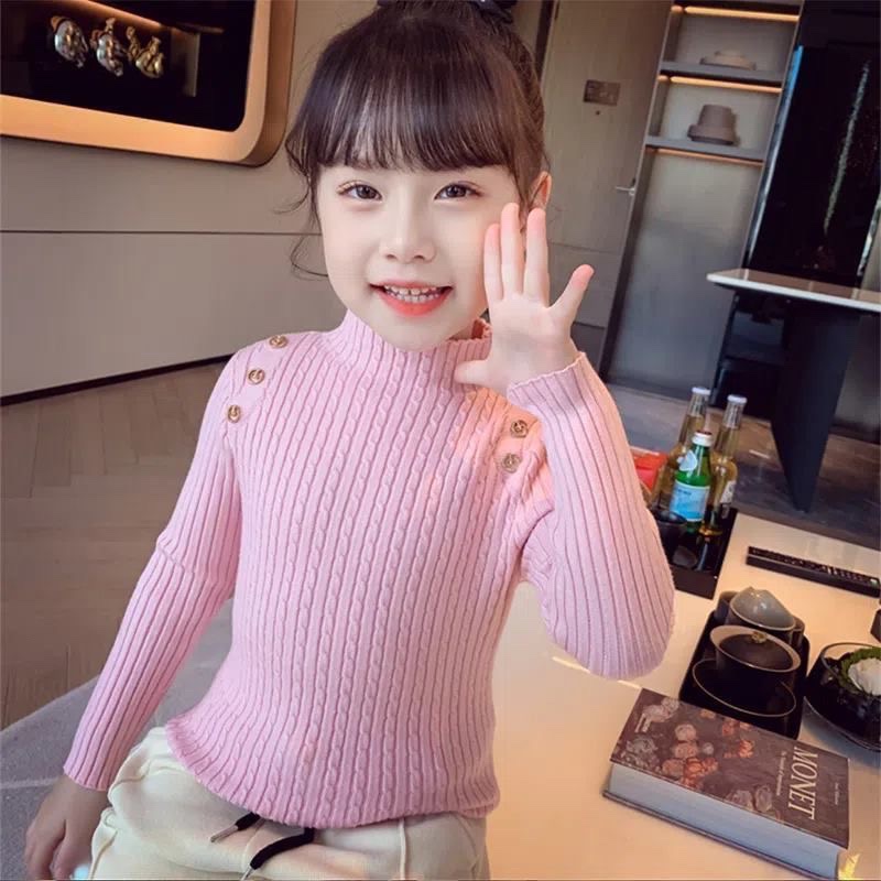 Iq Áo sweater Chui Đầu Cổ Lọ Cỡ Lớn Thời Trang Cho Bé Trai Và Bé Gái