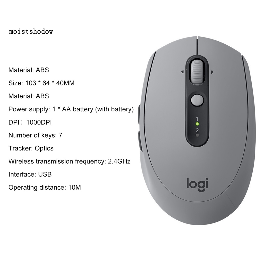 Chuột Quang Không Dây 1000dpi 24ghz 7 Nút Bấm Chuyên Dụng Cho logitech m590