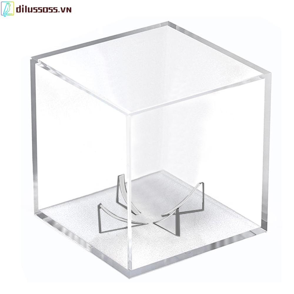 Hộp Nhựa acrylic Trong Suốt Hình Vuông Trưng Bày Bóng Chày Chống Bụi