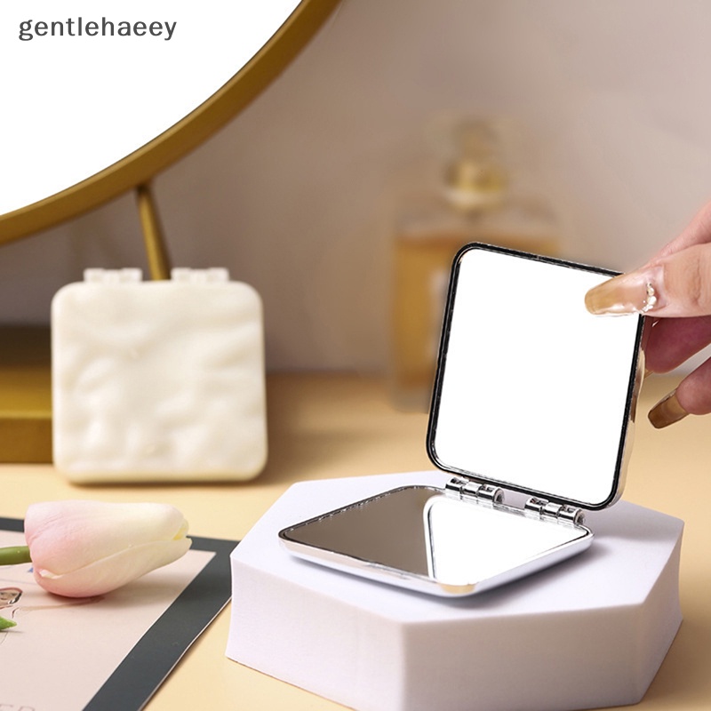 Gương Trang Điểm mini Hình Vuông Hai Mặt miroir beauty en