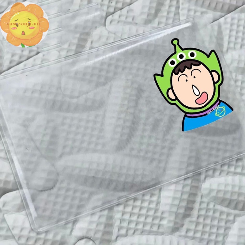 Vastji Hộp Đựng Thẻ id / Danh Thiếp / Thẻ id Trong Suốt In Hình shin-chan Sáng Tạo vn