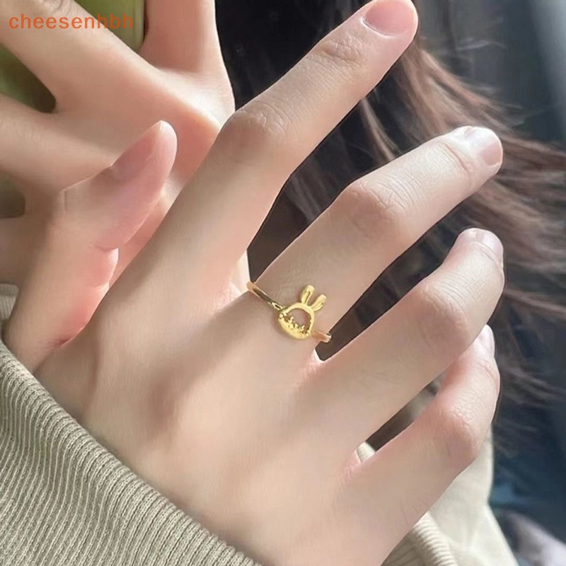 Chehbh Nhẫn Hình Thỏ Hoạt Hình Dễ Thương Có Thể Điều Chỉnh Được Làm Quà Tặng Cho Bạn Gái vn