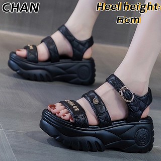 Sandal đế xuồng dày dặn phong cách hàn quốc thời trang mùa hè mới cho nữ