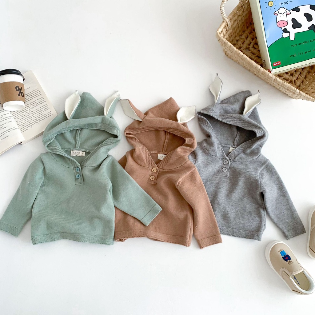 Set Đồ Mùa Thu 2 Món Gồm Áo Hoodie Tay Dài Màu Trơn + Quần Dài Màu Trơn Cho Bé Sơ Sinh 0-24 Tháng Tuổi