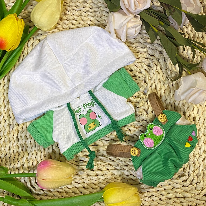 Mới Bộ Quần Yếm Dài 20cm Bằng cotton Thời Trang Cho Búp Bê