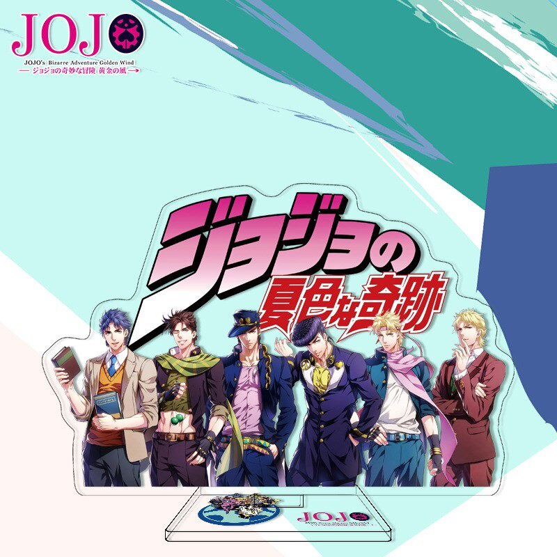 Mô hình Standee Anime Jojo's Bizarre Adventure Joseph Jotaro Yoshikage Rohan góc học tập để bàn làm việc cao 15cm