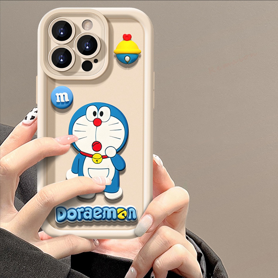 Ôp Điện Thoại Silicon Dẻo Hình Doremon 3d Cho iphone 11 12 13 14 15 pro max plus 11pro 13pro x xr Xsmax 7 8 plus se 2020 2022 Ốp