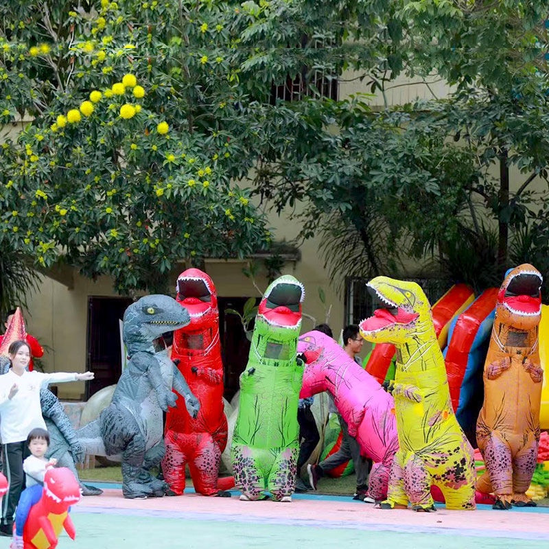 Tyrannosaurus Bộ Đồ Hóa Trang halloween Bơm Hơi Hình Khủng Long Vui Nhộn Cho Người Lớn Và Trẻ Em