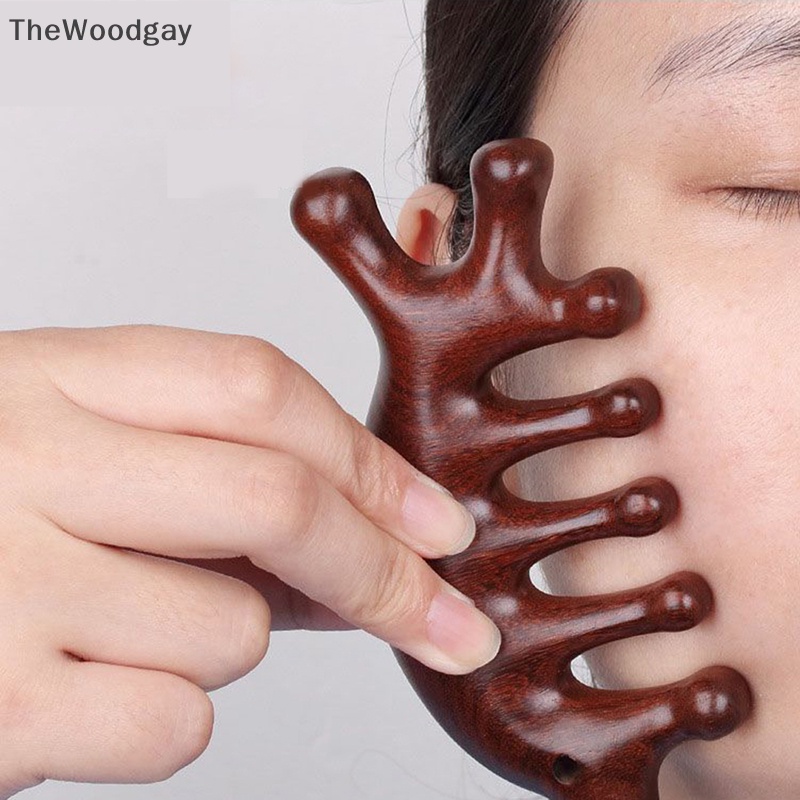 Lược Chải Tóc Mát Xa Da Đầu Bằng Gỗ Đàn Hương Tốt Cho Sức Khỏe 1 Cái