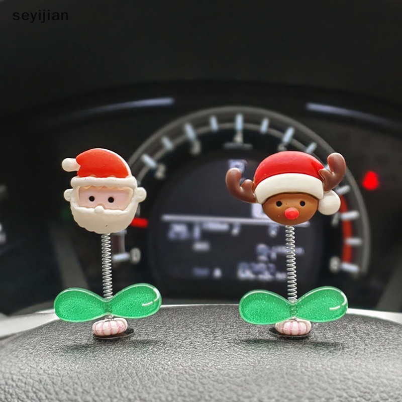 Tượng Ông Già Noel Lắc Đầu Trang Trí Bảng Điều Khiển Xe Hơi Quà Tặng Trang Trí