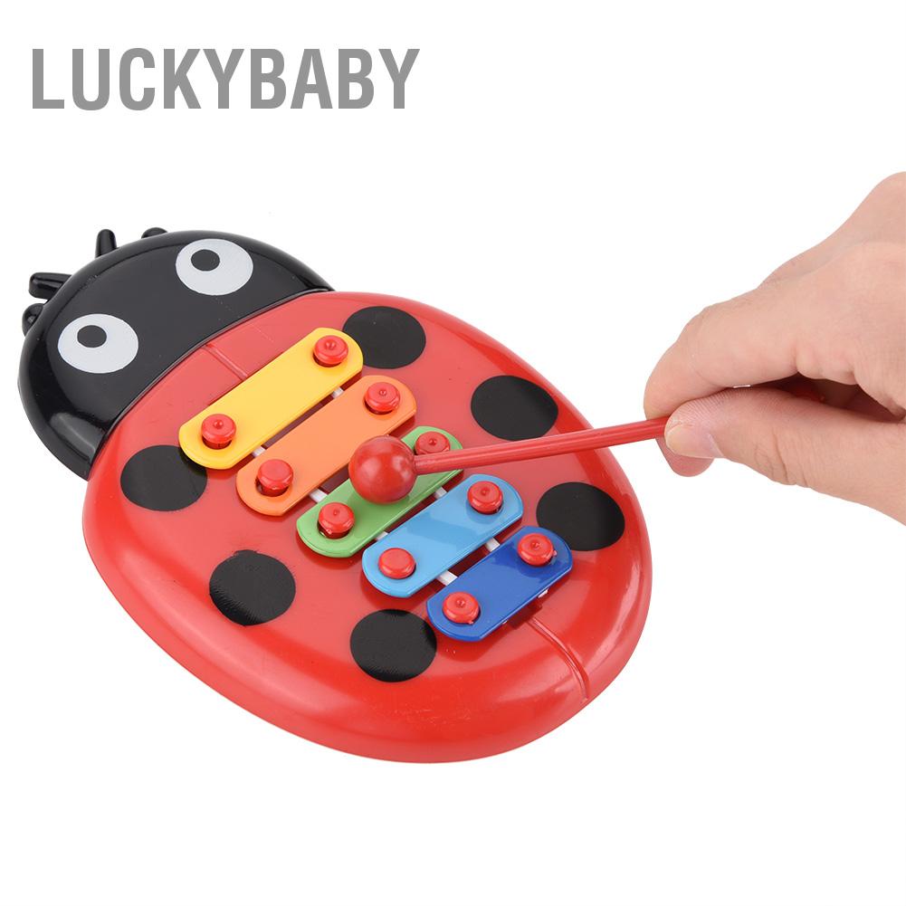 LUCKYBABY Quà tặng nhạc cụ cho bé Xylophone Beetle Đồ chơi trẻ em phát triển giáo dục