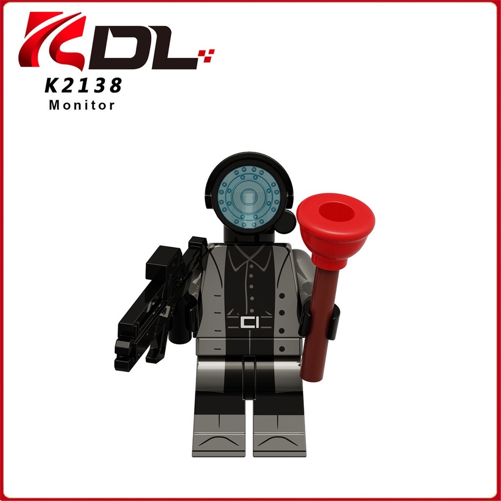 Đồ Chơi Lắp Ráp Mô Hình tv man Theo Dõi Người Đàn Ông Mini Giáo Dục Cho Bé