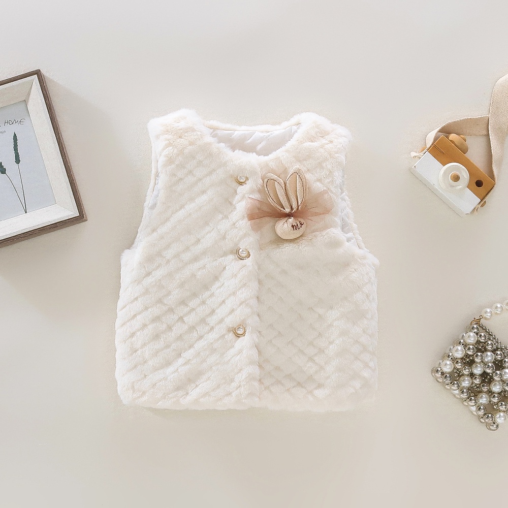 Áo Khoác Len Không Tay Mềm Mại 70cm - 120cm Thời Trang Mùa Đông Cho Bé