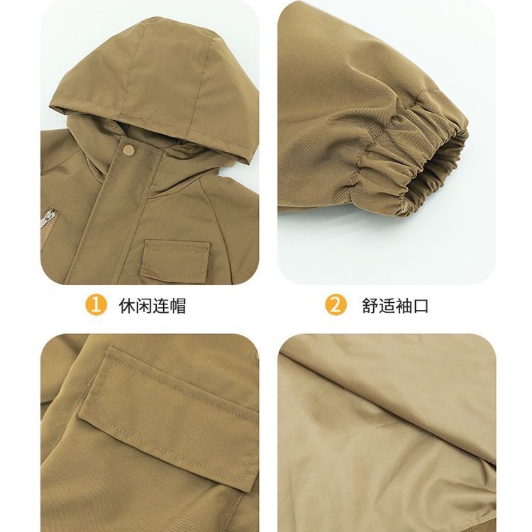 Áo Khoác Gió Dáng Rộng Thời Trang Xuân Thu 2023 Cho Bé Trai