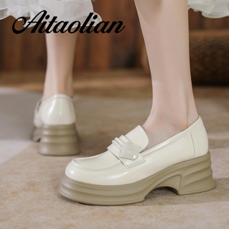 Giày Cao Gót 6cm Da Thật Mềm Phối Khóa Kim Loại Đơn Giản Cho Nữ Thời Trang