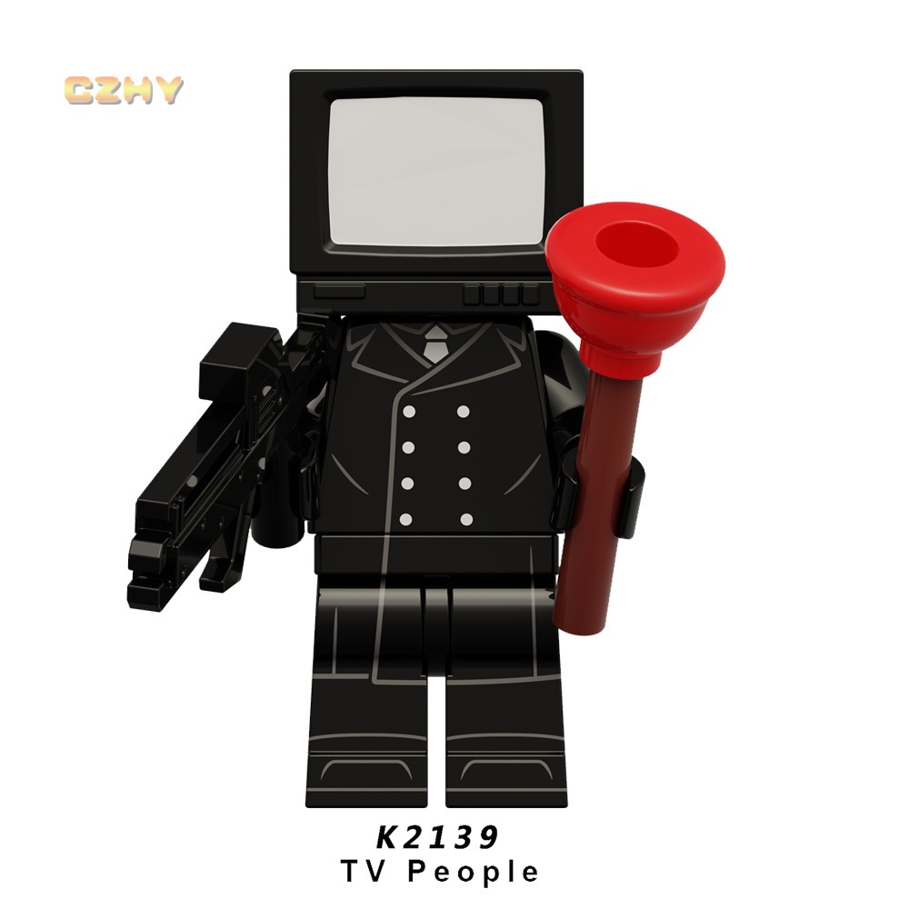 Xả kho Mô Hình Đồ Chơi Khối Xây Dựng Trò Chơi television person audio titan sound man skibidi toilet  tặng kèm xe