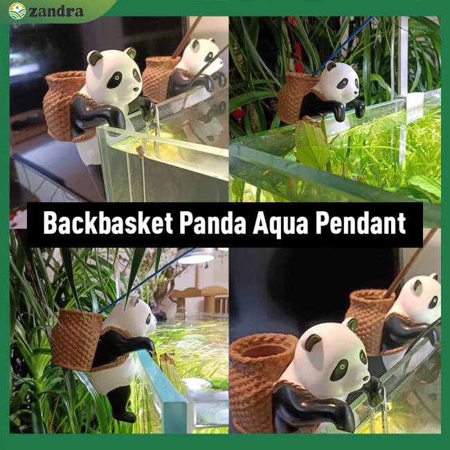 Gấu Trúc Nhân Tạo Bằng Nhựa resin Trang Trí Bể Cá