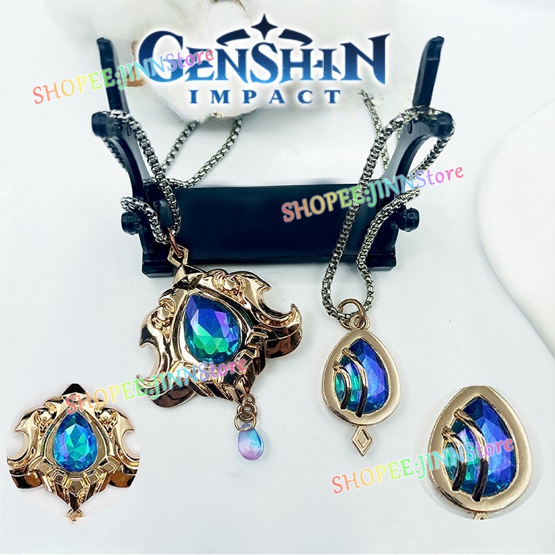 - Jn - Vòng Cổ Hóa Trang Nhân Vật game focalors furina game genshin furina / neuvillette vision Cho Cặp Đôi