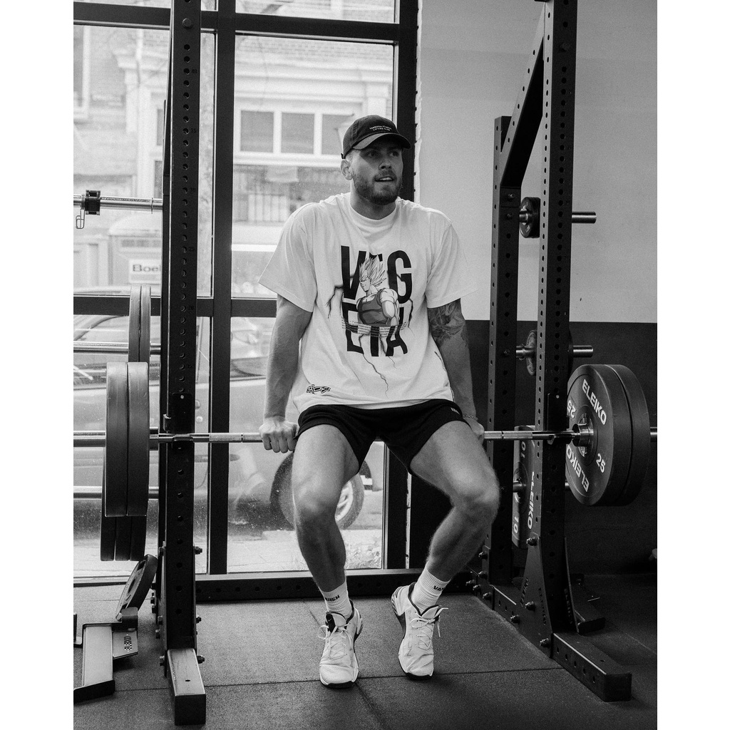 Vanquish dbz ovsize Áo Thun Thể Thao Ngắn Tay Dáng Rộng Co Giãn Tốt In Hình dragon ball Cá Tính