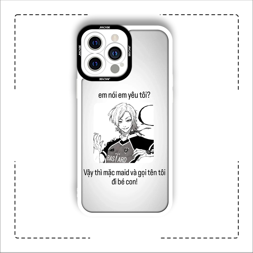 Ốp lưng iphone cạnh vuông JMCase Nagi Blue Lock Anime Manga Nhật Bản 7/7plus/8/8plus/x/xs/11/12/pro/max/plus/promax