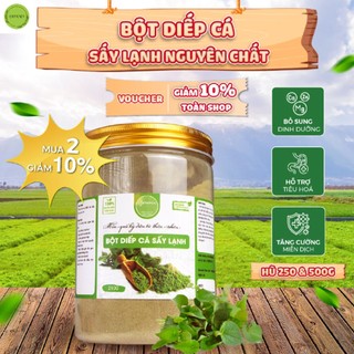 Bột rau diếp cá nguyên chất sấy lạnh greenci, hỗ trợ giảm cân 100/250/500g