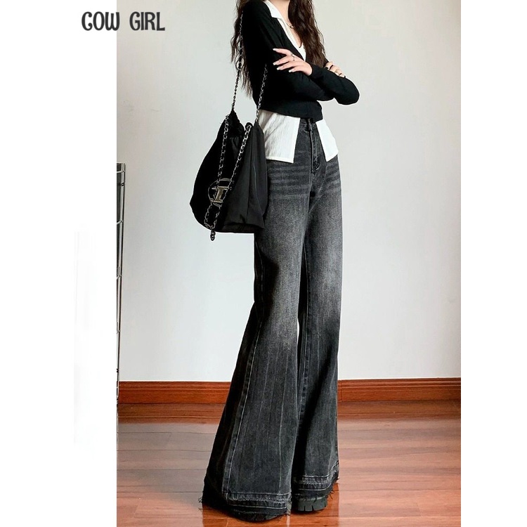 SUOMENG quần ống rộng quần nữ jean Fashion Thời trang Comfortable xu hướng WNK23A0MJN 42Z231018