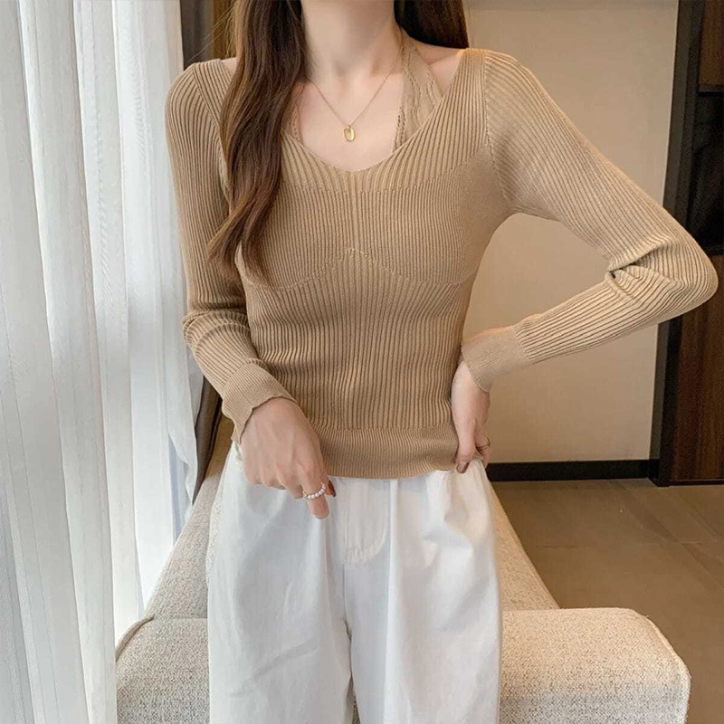 Áo Thun Tay Dài Giả Hai Lớp Thời Trang Cá Tính Cho Nam Nữ